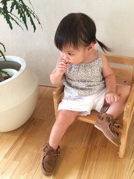 「babygap」｜「アイテム（キャミソール）」を使った、azu☻♡さん（キッズ・70cm）の夏コーディネート