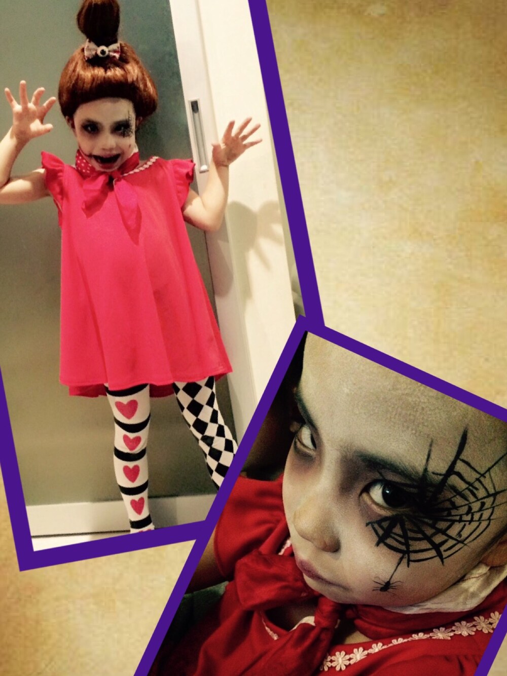 「WEAR HALLOWEEN 2015、ハロウィン、ハロウィンパーティー、ゾンビメイク、ブーフーウー、ムーミン、ブーフーウー過去物、ブーフーウーWEARコンテスト、WEAR HALLOWEEN 2014」｜「BOOFOOWOOのアイテム（バンダナ/スカーフ、レッド系）」を使った、ここみあさん（キッズ・110cm）の秋コーディネートの1枚目の写真