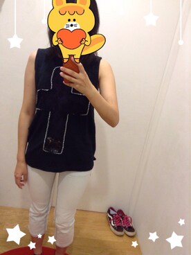 「Dosch（ドスチ）のアイテム（パンツ）」を使った、まっしゅさん（レディース・158cm）の夏コーディネート