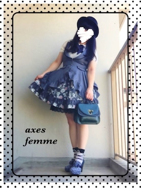 「axes femme（アクシーズファム）のアイテム（ベスト）」を使った、サリィさん（レディース・164cm）の夏コーディネート