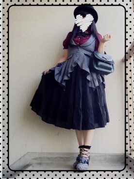 「axes femme（アクシーズファム）のアイテム（ベスト）」を使った、サリィさん（レディース・164cm）の夏コーディネート
