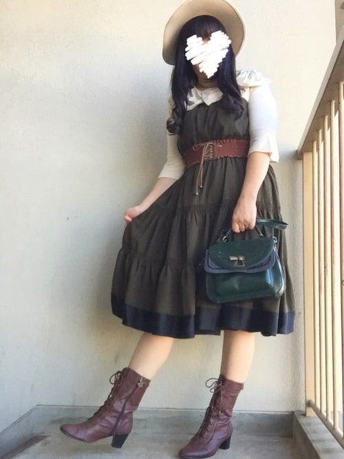 サリィ Axes Femmeのワンピースを使ったコーディネート Wear サリィ Axes Femmeのワンピースを使ったコーディネート Wear