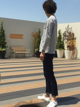 「CONVERSE（コンバース）のCONVERSE コンバース ジャック パーセル / JACK PURCEL（スニーカー）」を使った、basilさん（メンズ・180cm）の春コーディネート