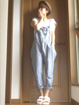 「NAVAL（ナバル）のアイテム（帽子）」を使った、basilさん（レディース・156cm）の春コーディネート