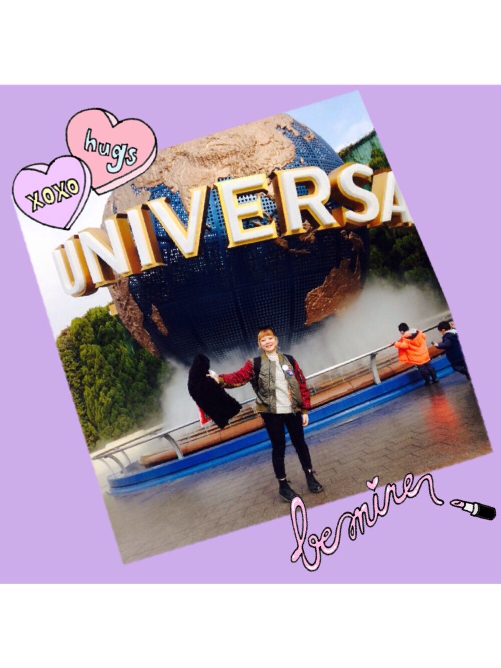 「USJ、進撃の巨人」｜「JEANASISのアイテム（その他トップス、ブラック系）」を使った、▽△MIKI▽△さん（レディース・154cm）の冬コーディネートの1枚目の写真