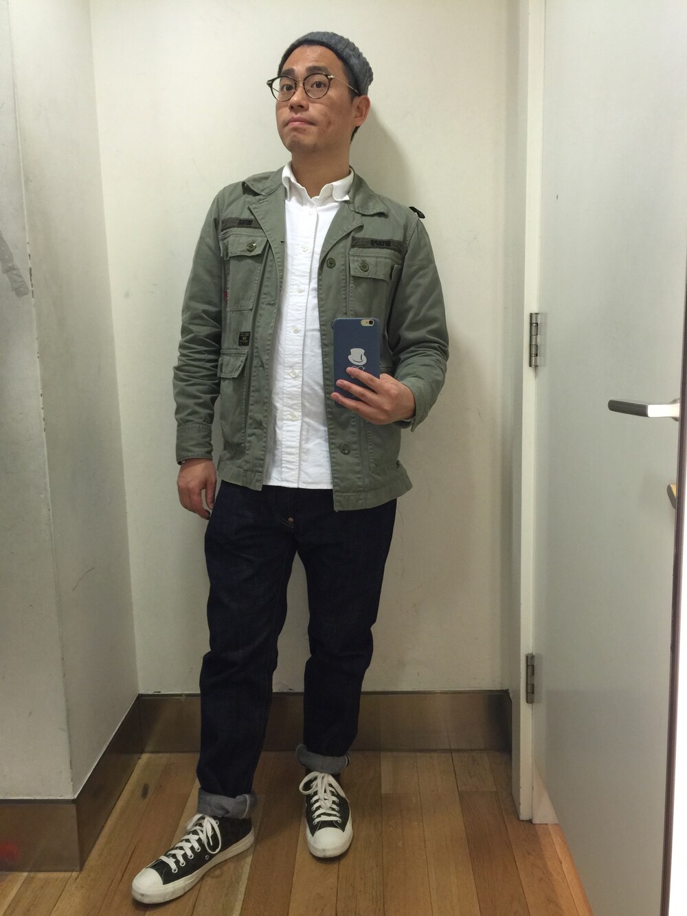 「CNY2015、Hong Kong、military、wtaps、hkboy」｜「wtapsのアイテム（ミリタリージャケット、その他）」を使った、Cyrusさん（メンズ・168cm）の冬コーディネートの1枚目の写真