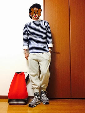 「OLD JOE & CO.（オールドジョーアンドコー）のアイテム（トップス）」を使った、猫たろ。さん（メンズ・173cm）の夏コーディネート