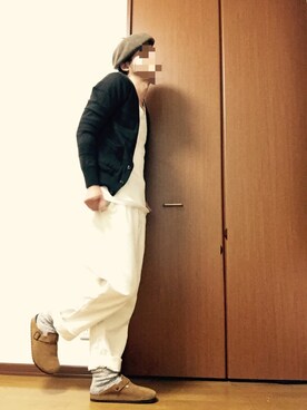 「milsa（ミルサ）のアイテム（ハンチング/ベレー帽）」を使った、猫たろ。さん（メンズ・173cm）の夏コーディネート