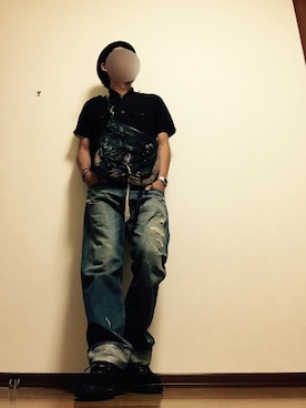 「OLD JOE & CO.（オールドジョーアンドコー）のアイテム（トップス）」を使った、猫たろ。さん（メンズ・173cm）の夏コーディネート