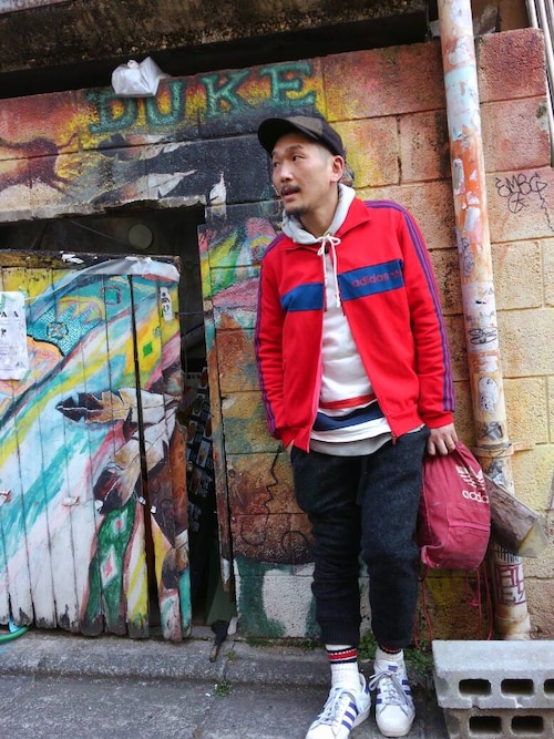 O P E Adidasのジャージを使ったコーディネート Wear O P E Adidasのジャージを使ったコーディネート Wear