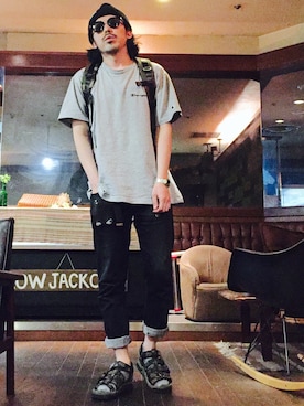 「URBAN RESEARCH Sonny Label（アーバンリサーチサニーレーベル）のアイテム（バッグ）」を使った、MasaakiOoueさん（メンズ・169cm）の春コーディネート
