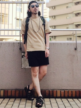 「URBAN RESEARCH Sonny Label（アーバンリサーチサニーレーベル）のアイテム（バッグ）」を使った、MasaakiOoueさん（メンズ・169cm）の夏コーディネート