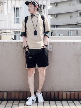 「URBAN RESEARCH（アーバンリサーチ）のアイテム（アクセサリー）」を使った、MasaakiOoueさん（メンズ・169cm）の夏コーディネート