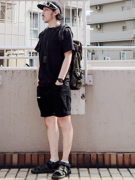 「URBAN RESEARCH Sonny Label（アーバンリサーチサニーレーベル）のアイテム（バッグ）」を使った、MasaakiOoueさん（メンズ・169cm）の夏コーディネート