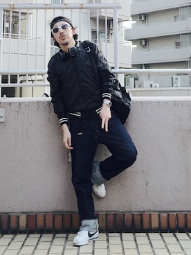 「URBAN RESEARCH（アーバンリサーチ）のアイテム（ブルゾン）」を使った、MasaakiOoueさん（メンズ・169cm）の秋コーディネート