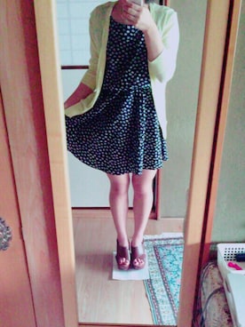 「archives（アルシーヴ）のアイテム（ワンピース/ドレス）」を使った、yuuさん（レディース・153cm・10代）の秋コーディネート