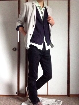 「ミントカラーシャツ」｜らむちゃんさん（メンズ・178cm）の春コーディネート