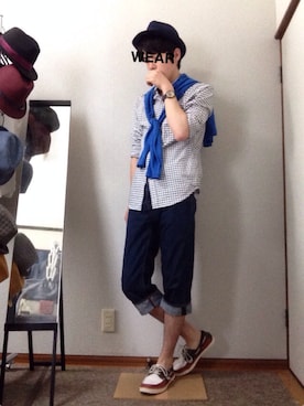 「GGD（ジージーディー）のアイテム（腕時計）」を使った、らむちゃんさん（メンズ・178cm）の夏コーディネート