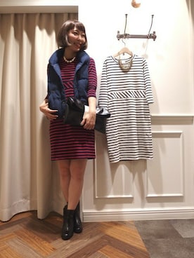 「ダウンベスト」｜ookoshiさん（レディース・159cm）の秋コーディネート