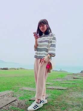 「minis mode（ミニモード）のアイテム」を使った、Unaさん（レディース・156cm）の春コーディネート