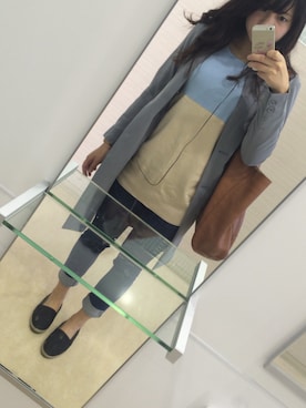 「学校」｜「アイテム（チェスターコート）」を使った、yuriaaaaさん（レディース・163cm）の秋コーディネート