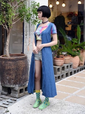 「happysocks」｜LIBRARYさん（レディース・165cm）の秋コーディネート