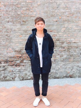 「GAP（ギャップ）のアイテム（ナイロンジャケット）」を使った、Ben.Suさん（メンズ・174cm）の夏コーディネート