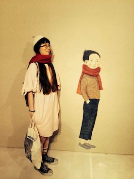 「PAUL&JOE（ポールアンドジョー）のアイテム（ワンピース/ドレス）」を使った、968さん（レディース・158cm）の秋コーディネート