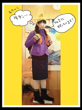 968さん（レディース・158cm）の冬コーディネート