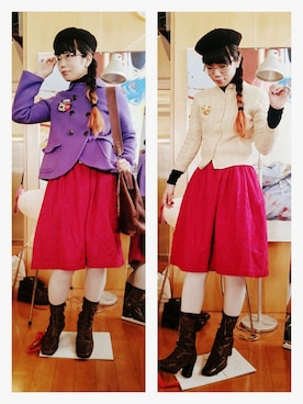 968さん（レディース・158cm）の冬コーディネート