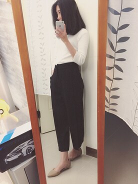 「裸色系」｜Euniceさん（レディース・158cm）の冬コーディネート