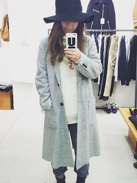 「FAD THREE（ファドスリー）のアイテム（パンツ）」を使った、yayacoさん（レディース・156cm）の冬コーディネート