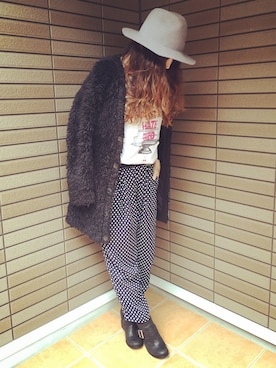 「UNDERCOVER（アンダーカバー）のアイテム（その他アウター）」を使った、yayacoさん（レディース・156cm）の冬コーディネート