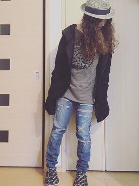 yayacoさん（レディース・156cm）の冬コーディネート