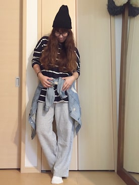 「UNSQUEAKY（アンスクウィーキー）のアイテム」を使った、yayacoさん（レディース・156cm）の秋コーディネート