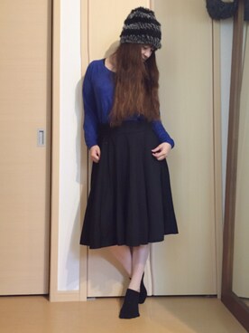 「Marc by Marc Jacobs（マークバイマークジェイコブス）のアイテム（帽子）」を使った、yayacoさん（レディース・156cm）の冬コーディネート