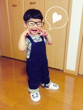 「babygap」｜「アイテム（その他シューズ）」を使った、r i n .さん（キッズ・80cm）の夏コーディネート