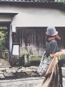 「GRANDMA MAMA DAUGHTER（グランマママドーター）のGRANDMA MAMA DAUGHTER(グランママドーター)  プリーツスカート  (243)（スカート）」を使った、mmmさん（レディース）の秋コーディネート