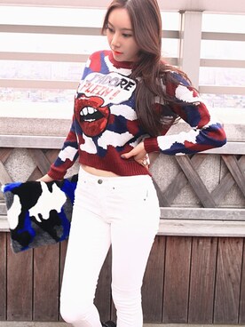 「アイテム（その他シューズ、グレー系）」を使った、BEONTOPさん（レディース・167cm）の冬コーディネート