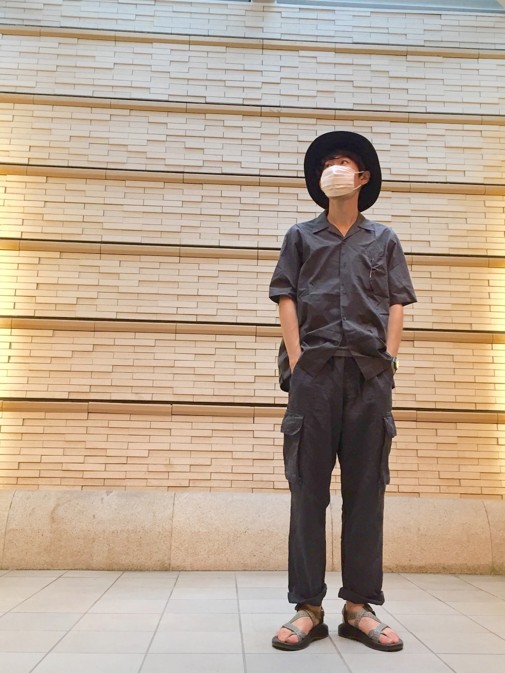 COMOLI 20SS タイプライターオープンカラーシャツ NAVY 3