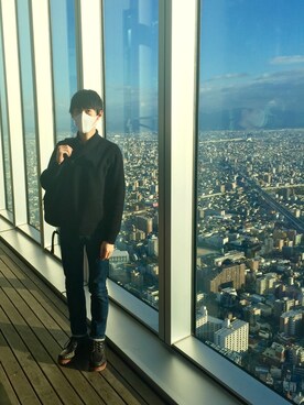 「あべのハルカス」｜納豆さん（メンズ・178cm）の秋コーディネート