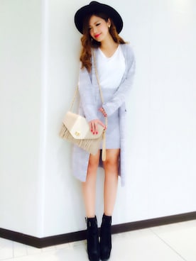「CECIL McBEE（セシルマクビー）のアイテム（アンサンブル）」を使った、Ayumi さん（レディース・154cm）の冬コーディネート