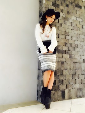 「CECIL McBEE（セシルマクビー）のアイテム（アクセサリー）」を使った、Ayumi さん（レディース・154cm）の秋コーディネート