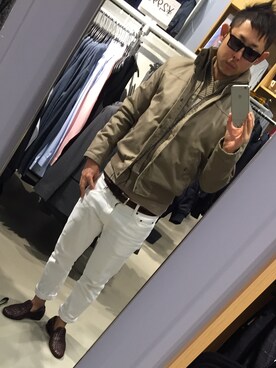 「shop」｜惣翁さん（メンズ・170cm）の秋コーディネート