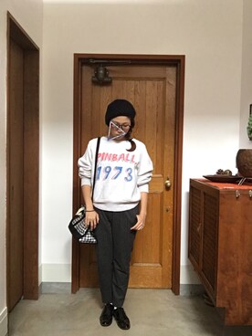 「Mistura（ミストゥーラ）のアイテム」を使った、Kairi Sakinagaさん（レディース・159cm）の秋コーディネート