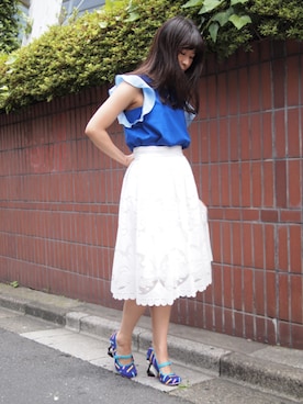 ななこ☻﻿さん（レディース・157cm）の夏コーディネート