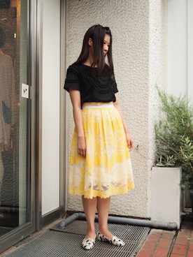 「DOLLUPOOPS（ドールアップウップス）のアイテム」を使った、ななこ☻﻿さん（レディース・158cm）の夏コーディネート