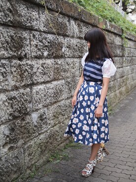 ななこ☻さん(レディース・157cm)の夏コーディネート
