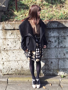 「ジュエリー」｜ななこ☻﻿さん（レディース・157cm）の冬コーディネート