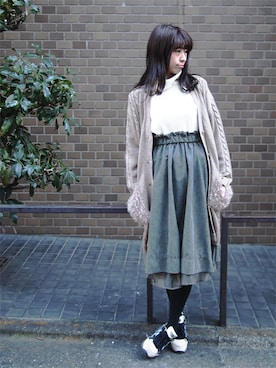 「 ハイネック」｜ななこ☻﻿さん（レディース・157cm）の冬コーディネート